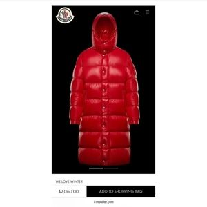 Brand New Moncler Hanoverian long down jacket